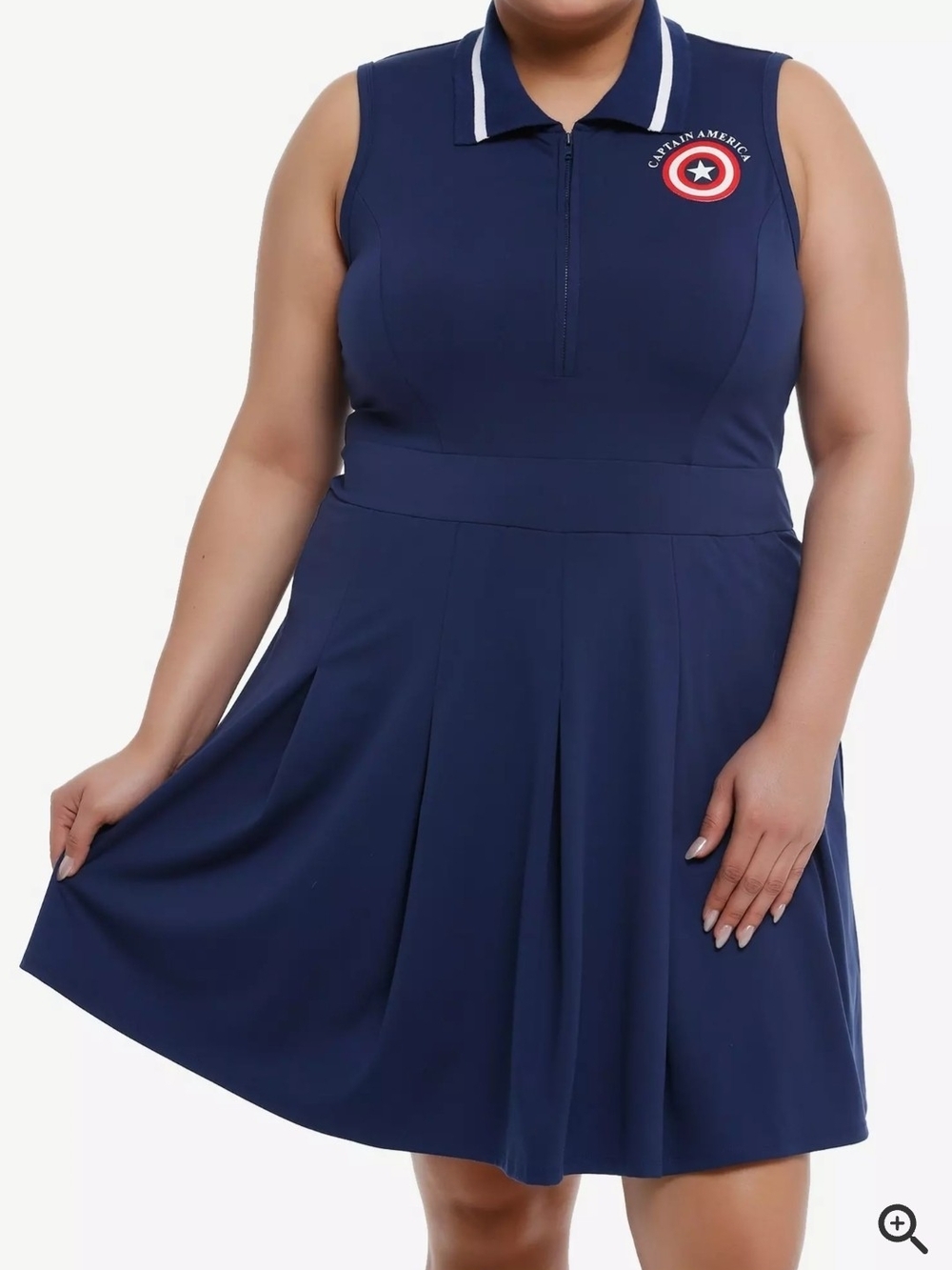 Her Universe Captain America Plus Size Athletic Dress